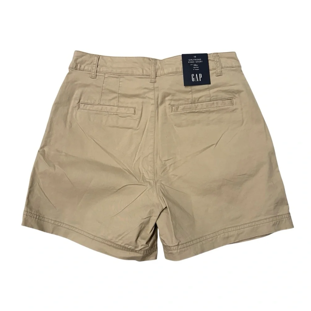 NWT, GAP Girlfriend Khaki Shorts High Rise 5" Inseam, Sz 12 - Picture 8 of 14